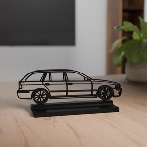 E39 Touring model, Personalisable, 3d print, gift for car lovers, silhouette, AAA quality, crazy car, decoration, gift for him