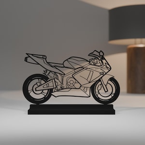CBR 600 RR Model, Personalisable, 3d Print, Gift for Motorcycle Lovers, Silhouette, PLA, Motorcycle Fanatic, Cake Topper, True to detail