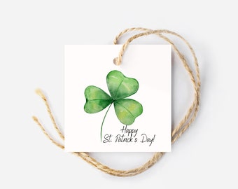 St. Patrick's Day Printable File, St. Patrick's Day Tag 2.5 inches, St. Patrick's Day PDF File, Printable Cookie Tag, Printable Gift Tags