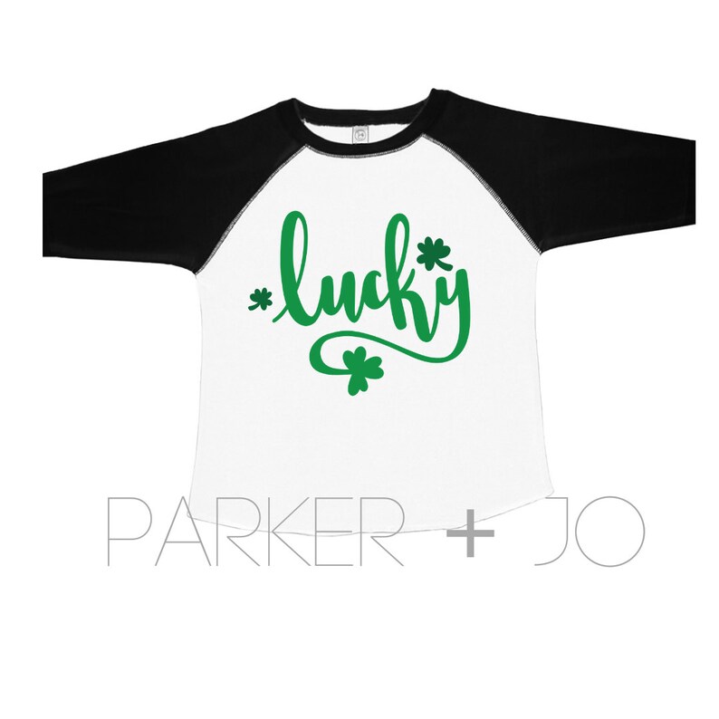 St Patrick/'s day shirt Toddler Youth Raglan Shirt Patrick/'s Day Lucky Shamrock Raglan Shirt St