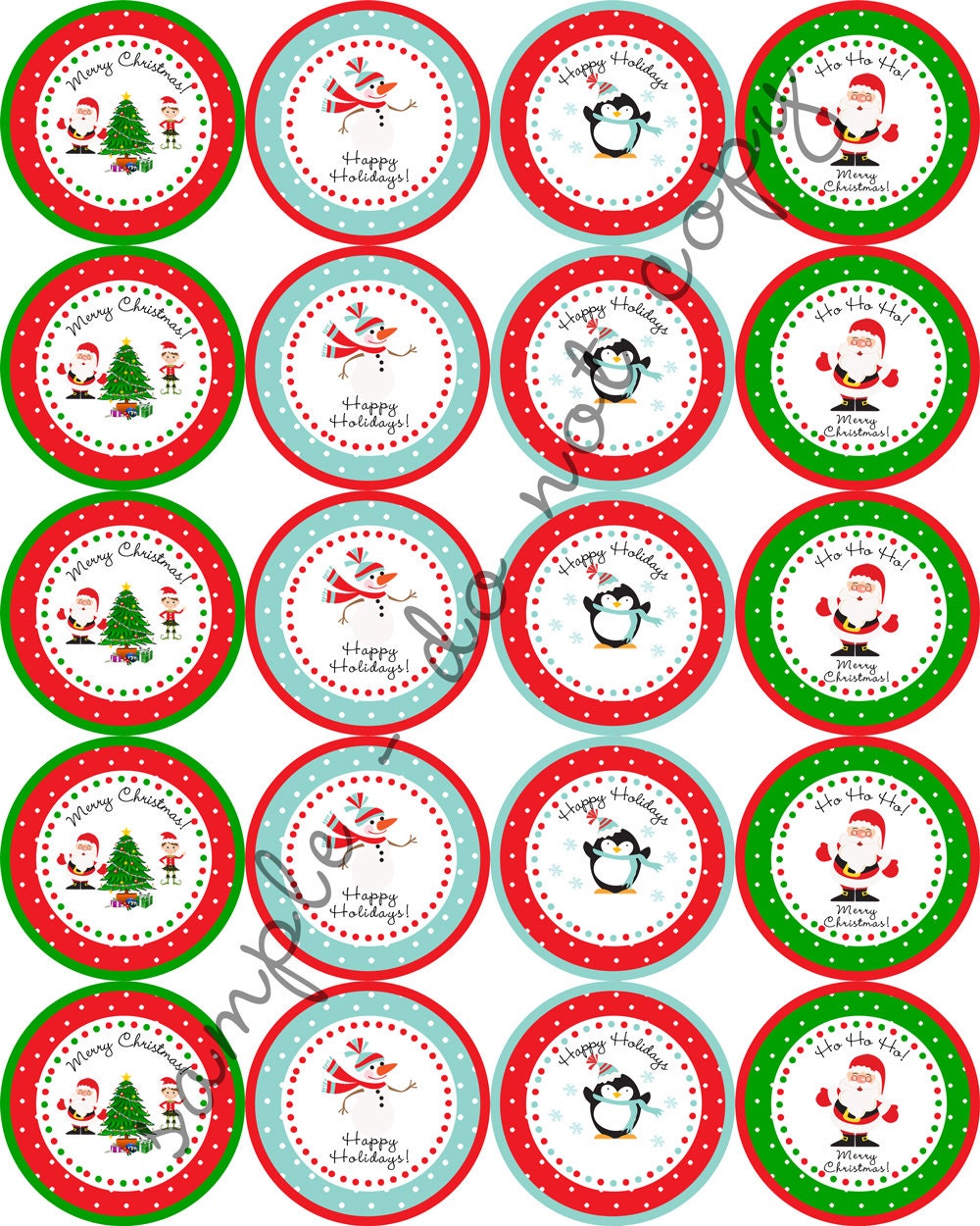instant-download-merry-christmas-happy-holidays-santa-2-printable-party-circles-cupcake-topper-stickers-thank-you-tags-etsy