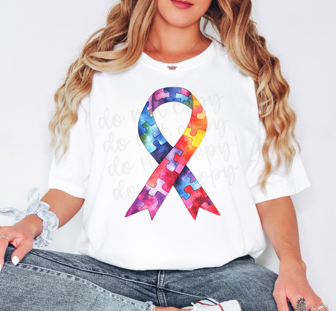Autism Awareness Ribbon PNG: Puzzle Piece Design (digital Download) - Etsy