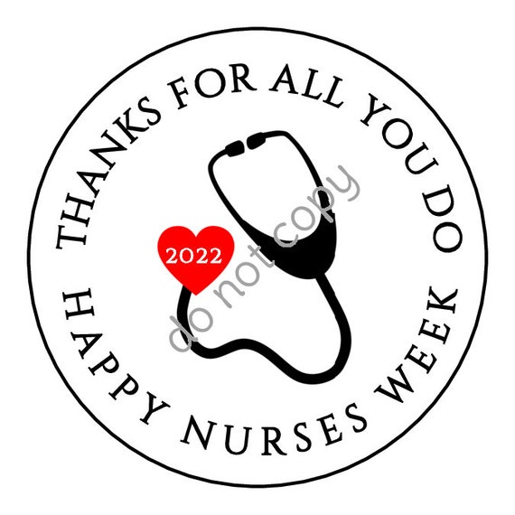 INSTANT DOWNLOAD Nurse Appreciation Week Gift Tags Nurses RN Printable Stickers, Labels, Tags Il_570xn