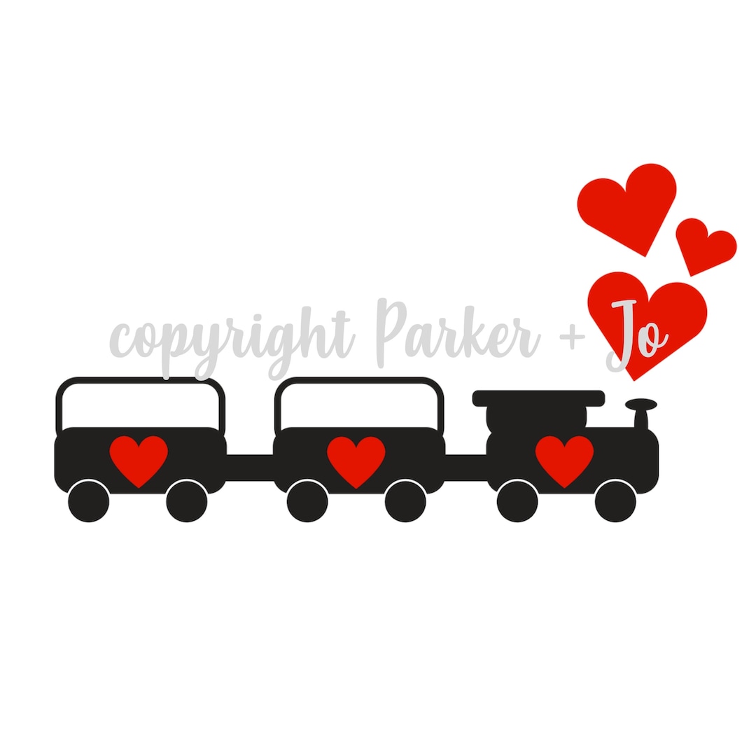 PNG File Valentine's Day Hearts Train Valentine's Day Clip Art ...