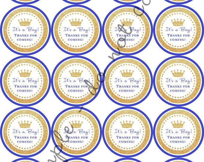 INSTANT DOWNLOAD / Boy Royal Prince Crown Baby Shower 2 | Etsy
