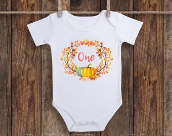 Personalized ONE First Birthday Shirt / October Birthday / November Birthday / Fall Birthday Outfit / Fall First Birthday