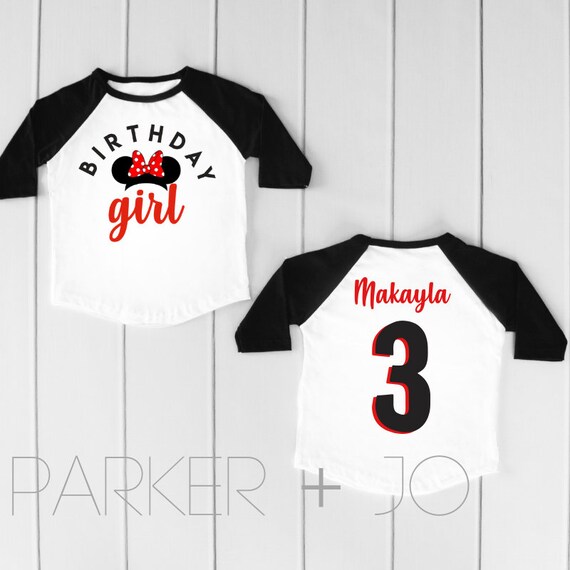 Minnie Mouse Birthday Shirt, Minnie Mouse Birthday Shirt, Red Minnie Mouse Shirt, Minnie Mouse Party Il_570xn