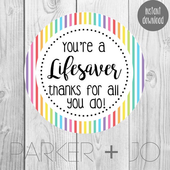 Free Printable Lifesaver Tags Printable World Holiday