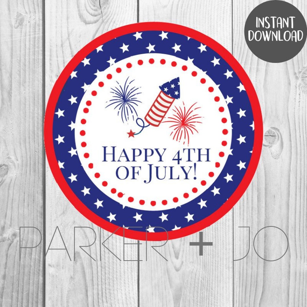 INSTANT DOWNLOAD Happy 4th of July / Independence Day / Gift - Etsy