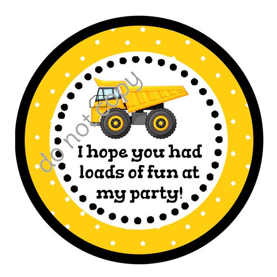 INSTANT DOWNLOAD Construction Truck Party I Hope You Had Loads Of Fun instant-download-construction-truck-party-i-hope-you-had-loads-of-fun