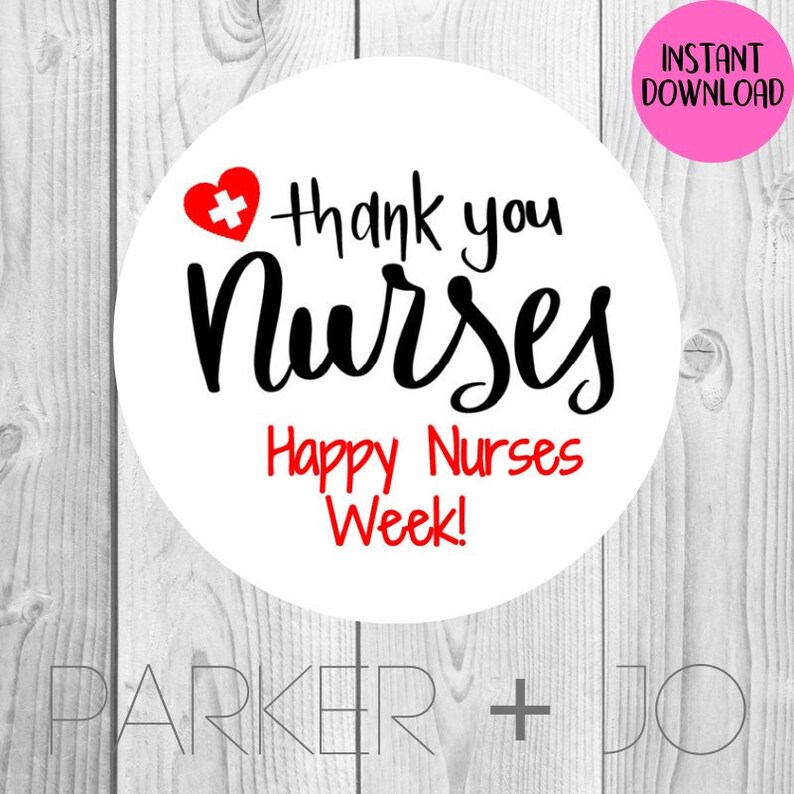 INSTANT DOWNLOAD Thanks For All You Do Happy Nurses Week Etsy
