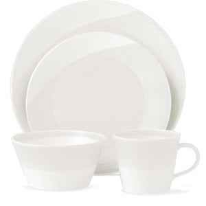 Coperta Royal Doulton 1815 bianca in 4 pezzi
