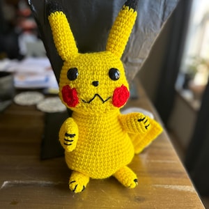 Plush Crochet Pikachu
