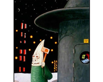 Wydruk artystyczny SNACK TIME autorstwa Gary'ego Wraya / ręcznie podpisany i ponumerowany wydruk 11 x 14 z certyfikatem autentyczności