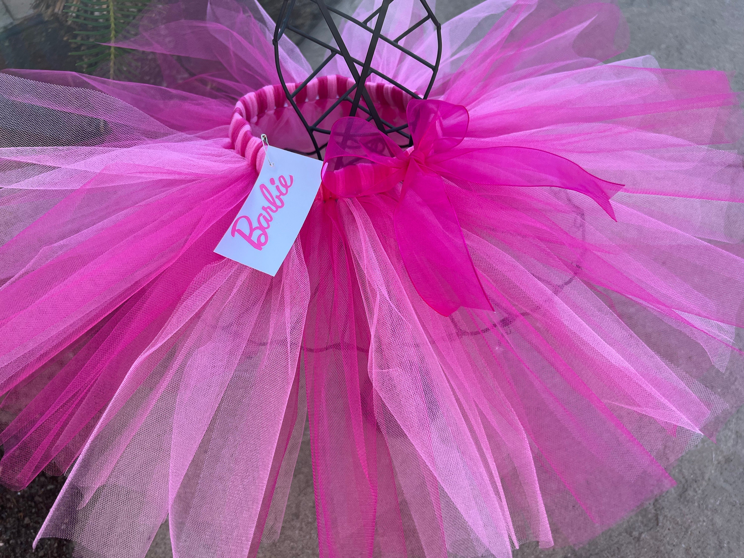 strapless open back dress Barbie tutu set-Barbie outfit-Barbie dress – Pink Toes & Hair Bows main image 0