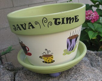 Java Time ... Flower Pot/Planter