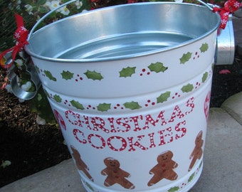 Christmas Cookies Bucket