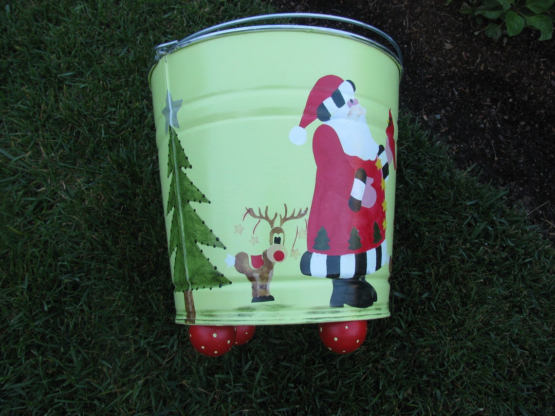 Christmas Bucket Etsy