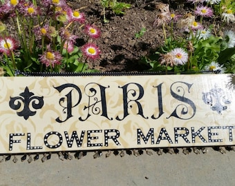 Paris Flower Market Wall Decor