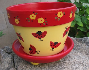 Ladybug Planter ... Flower Pot