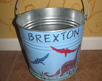 Dinosaur Toy Bucket