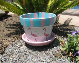 Flamingo Flower Pot