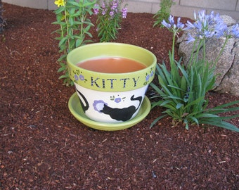 Kitty Flower Pot