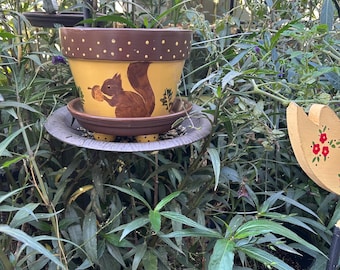 Squirrel Flower Pot