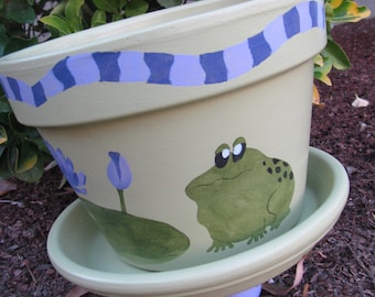 Frog Flower Pot