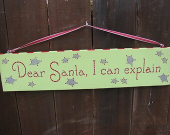 Santa Christmas Sign