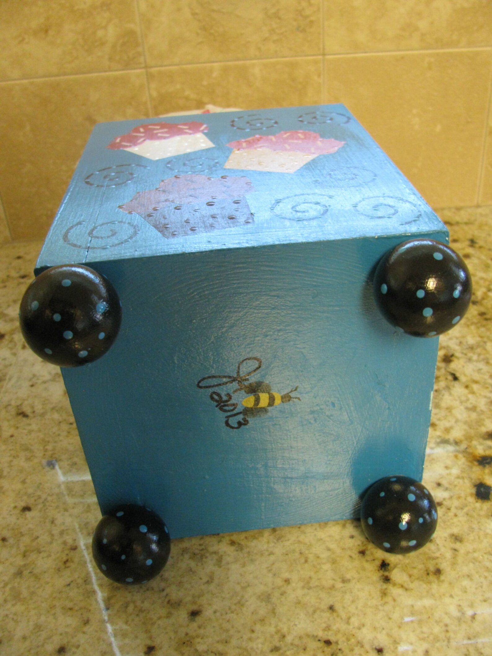 Cupcake Utensil Holder and kitchen Decor Etsy