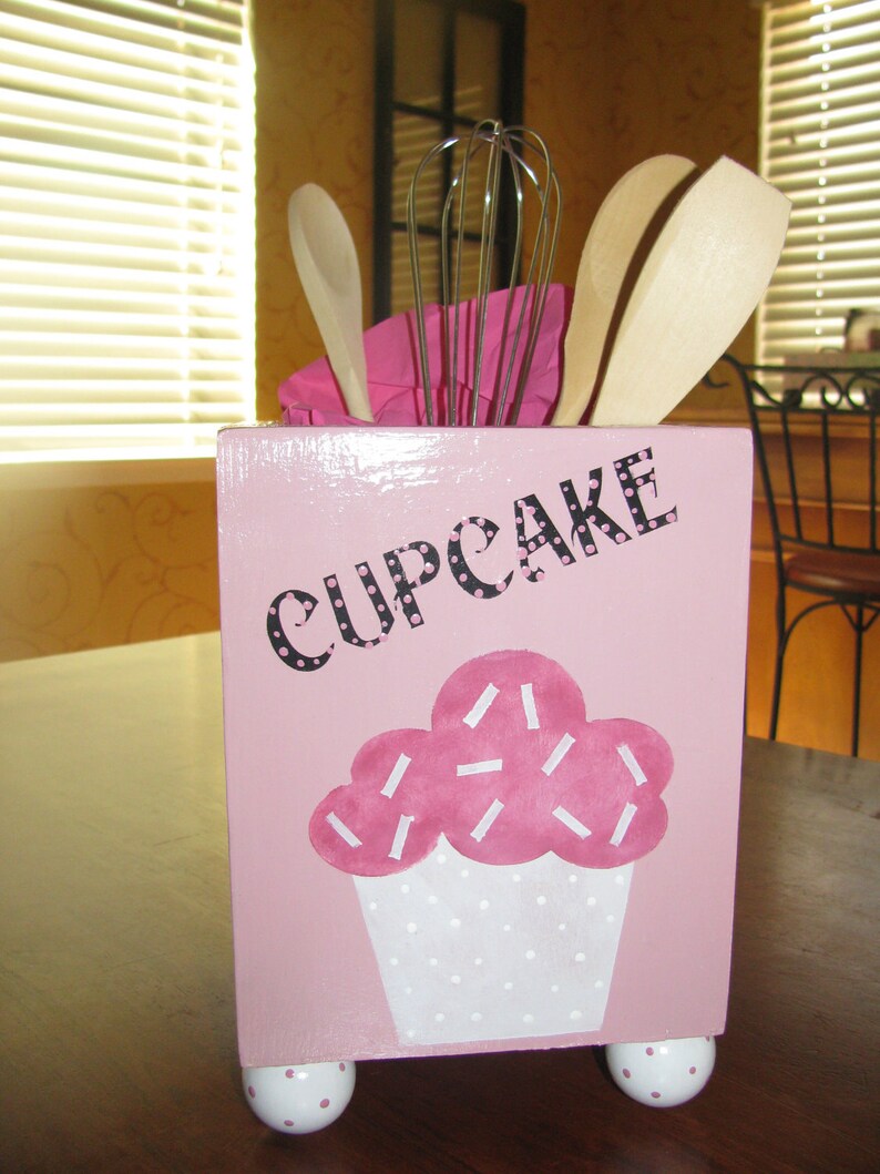 Kitchen Utensil Holdercupcake Etsy