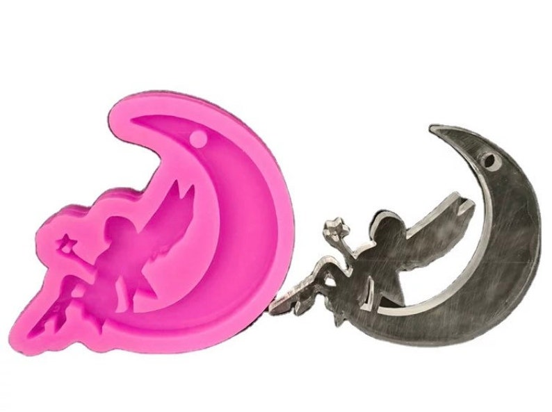 Fairy on crescent moon