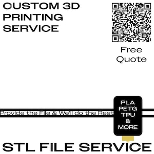 Custom 3D Printing Service STL File Printing