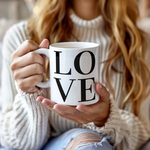 Caneca Bold Love, presente de dia dos namorados, para um parceiro, amigo ou ente querido