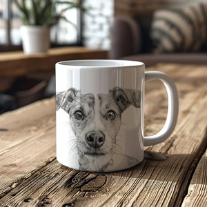 Jack Russell Mug: Dog Lover Gift, Ceramic Coffee Cup