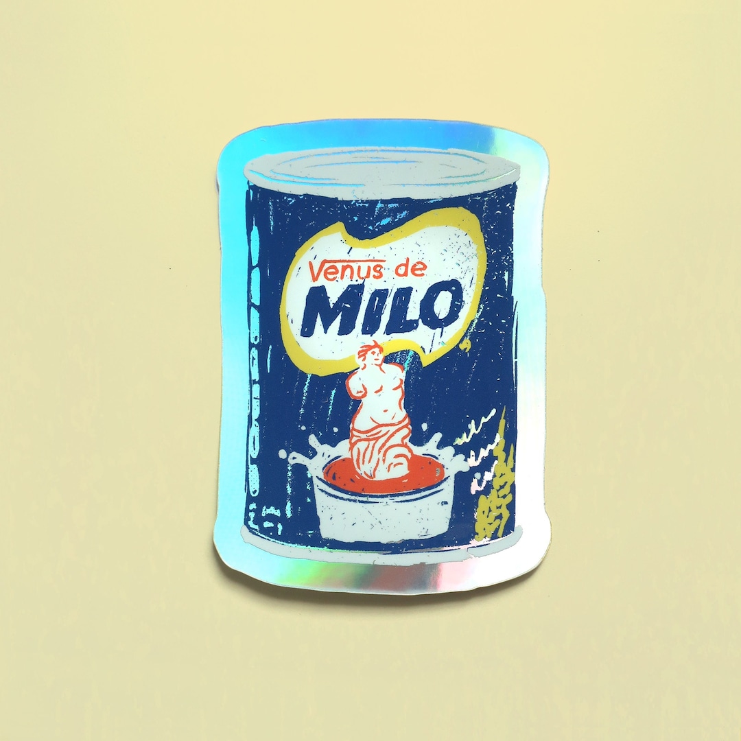 Venus de Milo - Aussie Snacks - Milo - Vinyl Sticker - 9x7cm
