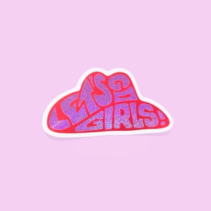 Let's Go Girls! - Cowboyhoed - Vinyl glitter glitter sticker