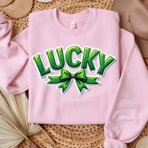 Retro Checkered Lucky St Patrick&#39;s Day Coquette Png, St Patricks day png, Lucky png, St Patrick, St Pattys day png, Retro St Patrick day png