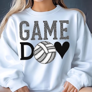 Volleyball Game Day PNG, Volleyball Glitter Png, Volleyball Vibes, Volleyball Mama svg, Volleyball Mom Png, Game Day, Sport Png