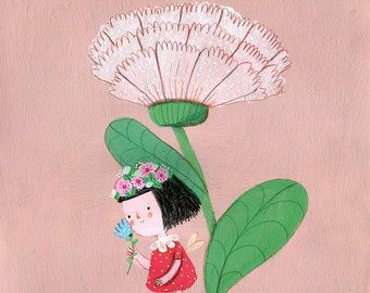 young fairy    Original Illustration , home decor