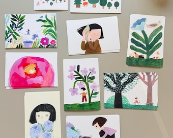 Set of 10 Postcards , Imagination and Adventure Collection