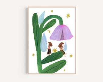 Collecting Drops Original Illustration