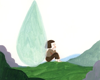 The Quiet Tear, original illustration