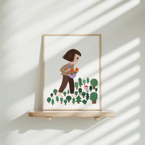 Abenteuer im Zauberwald - ein magisches Poster für Kinder