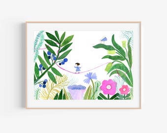 When You Walk the Path, You Discover Where It Leads Original Illustration