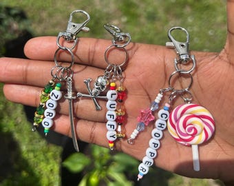 Pirate Anime-Inspired Handmade Keychains