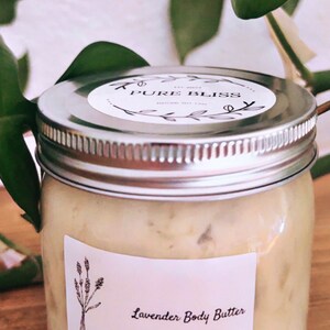 Manteca corporal batida natural de lavanda