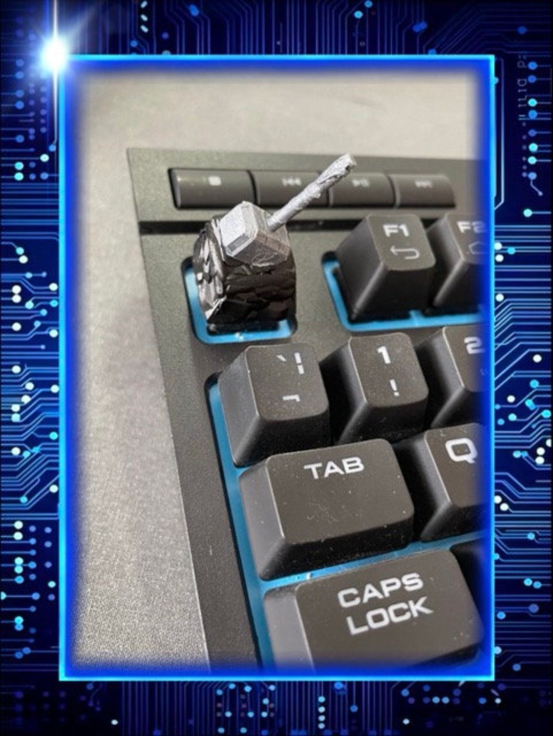 Thor's Hammer Keycap Etsy