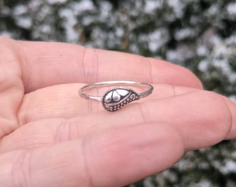 Paisley Sterling Silver Stacker Ring